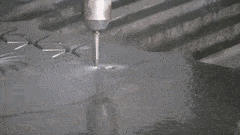 Introduction to Sheet Metal Fabrication - Pictures 6 Waterjet cutting