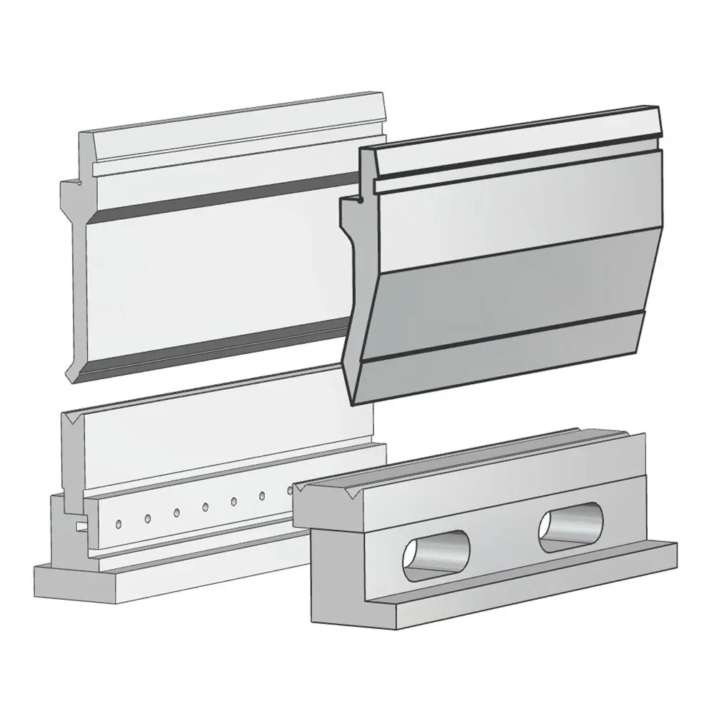 How to Choose the Right Press Brake Tools: A Comprehensive Guide - Pictures 6 Amada-system punch and die