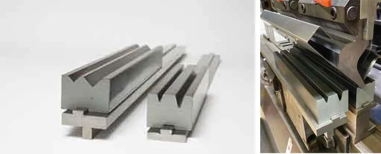Cosmetic Press Brake Tools: Achieving Mar-Free Bends for Sensitive Materials - Pictures 14 Figure 10: These quick-change nondefecting dies are made from a hard, durable grade of urethane.