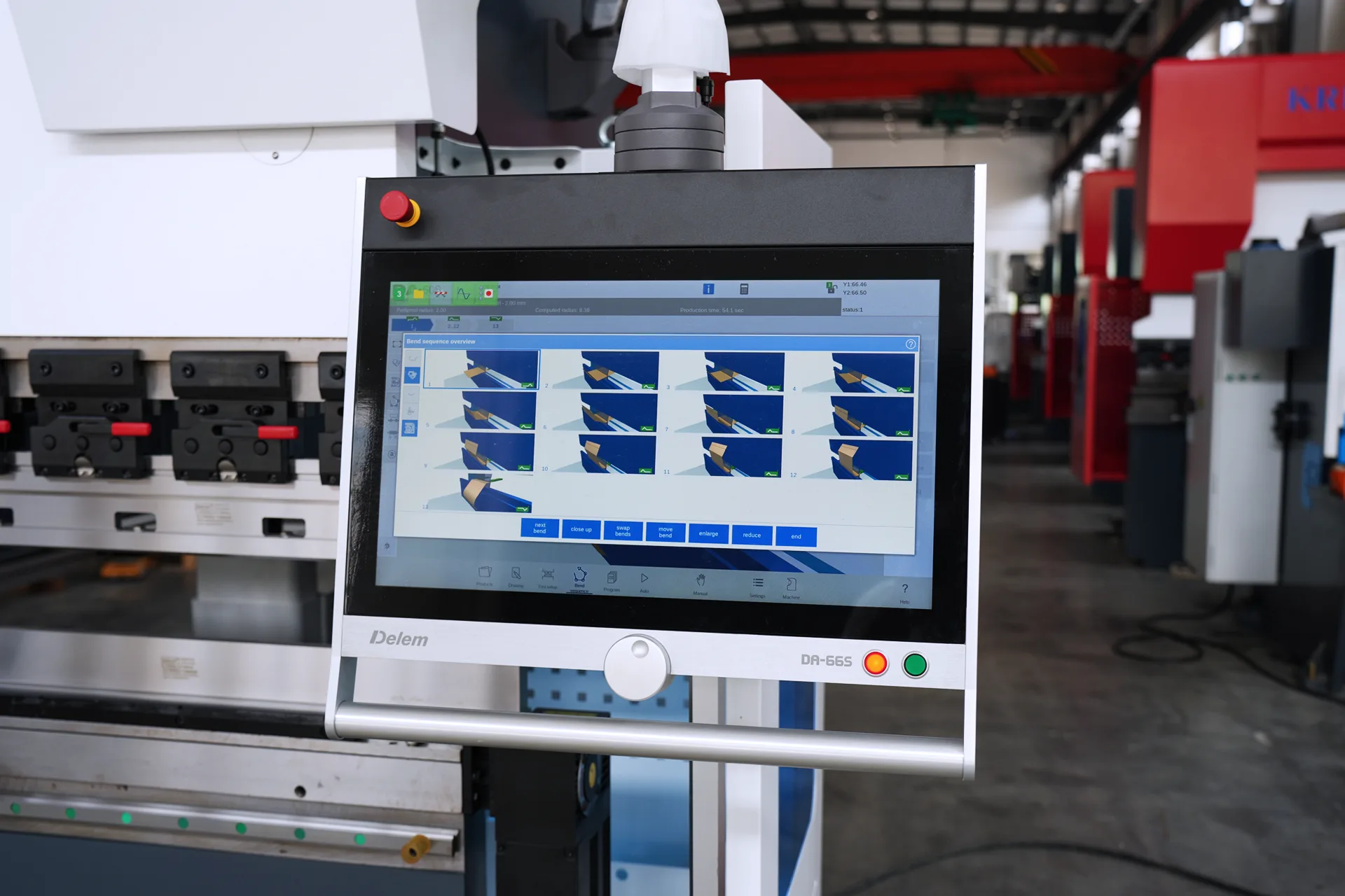 DELEM DA66S CNC Press Brake for Sale, PBS-110T3200 DA66S 8+1 Axis - Pictures 10 DELEM DA66S CNC Press Brake for Sale, PBS-110T3200 DA66S 8+1 Axis - delem da 66s control