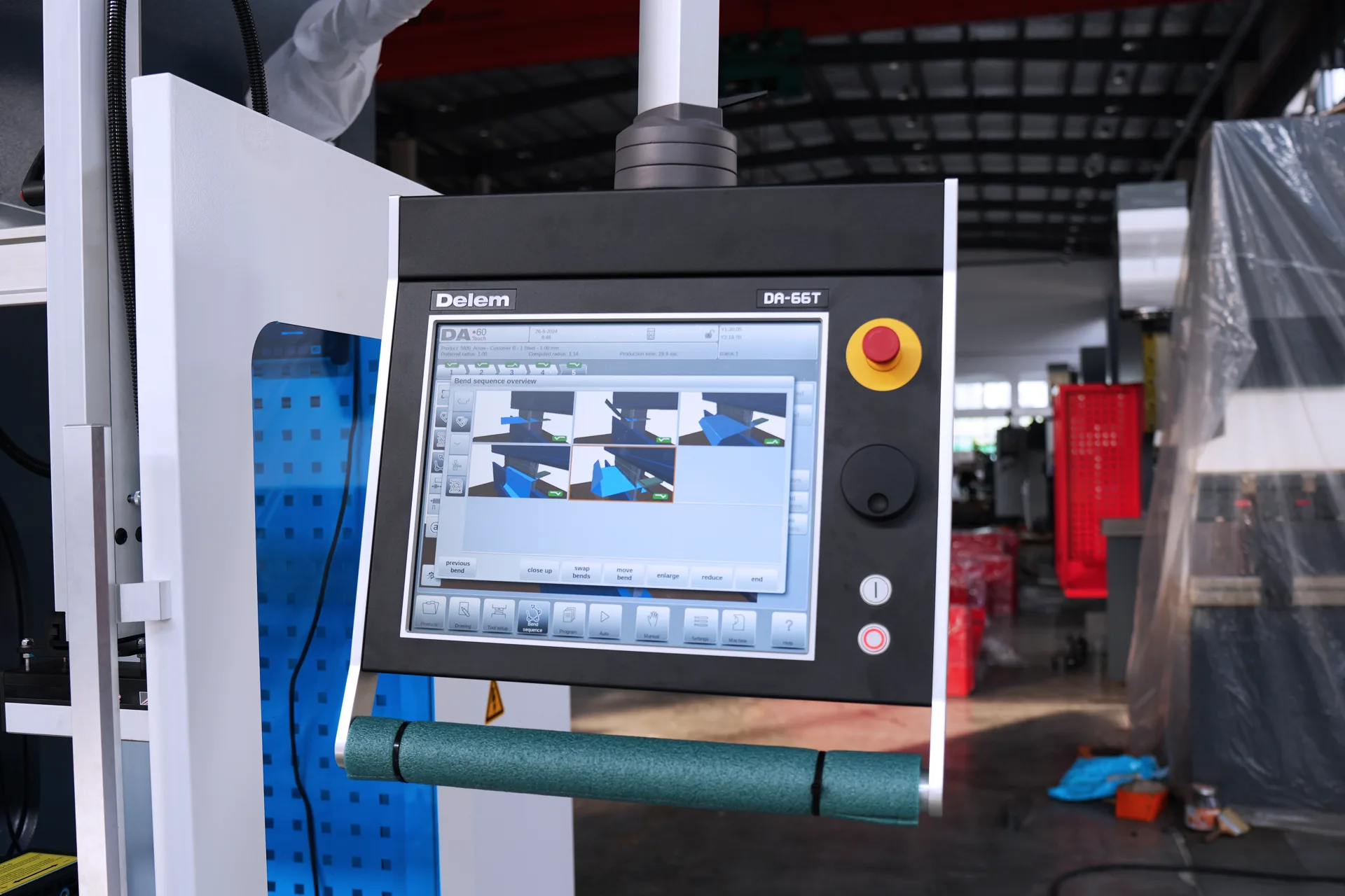 DELEM DA66T Press Brake Machine Price, PBS-110T2500 DA66T 6+1 Axis - Pictures 10 DELEM DA66T Press Brake Machine Price, PBS-110T2500 DA66T 6+1 Axis - delem da 66t control