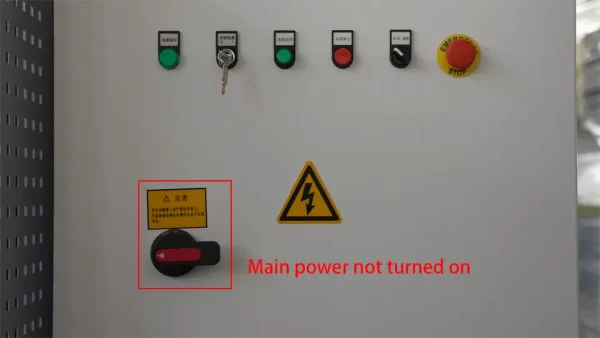 DELEM DA58T CNC Press Brake (finding reference point) – III - Pictures 5 Main power not turned on