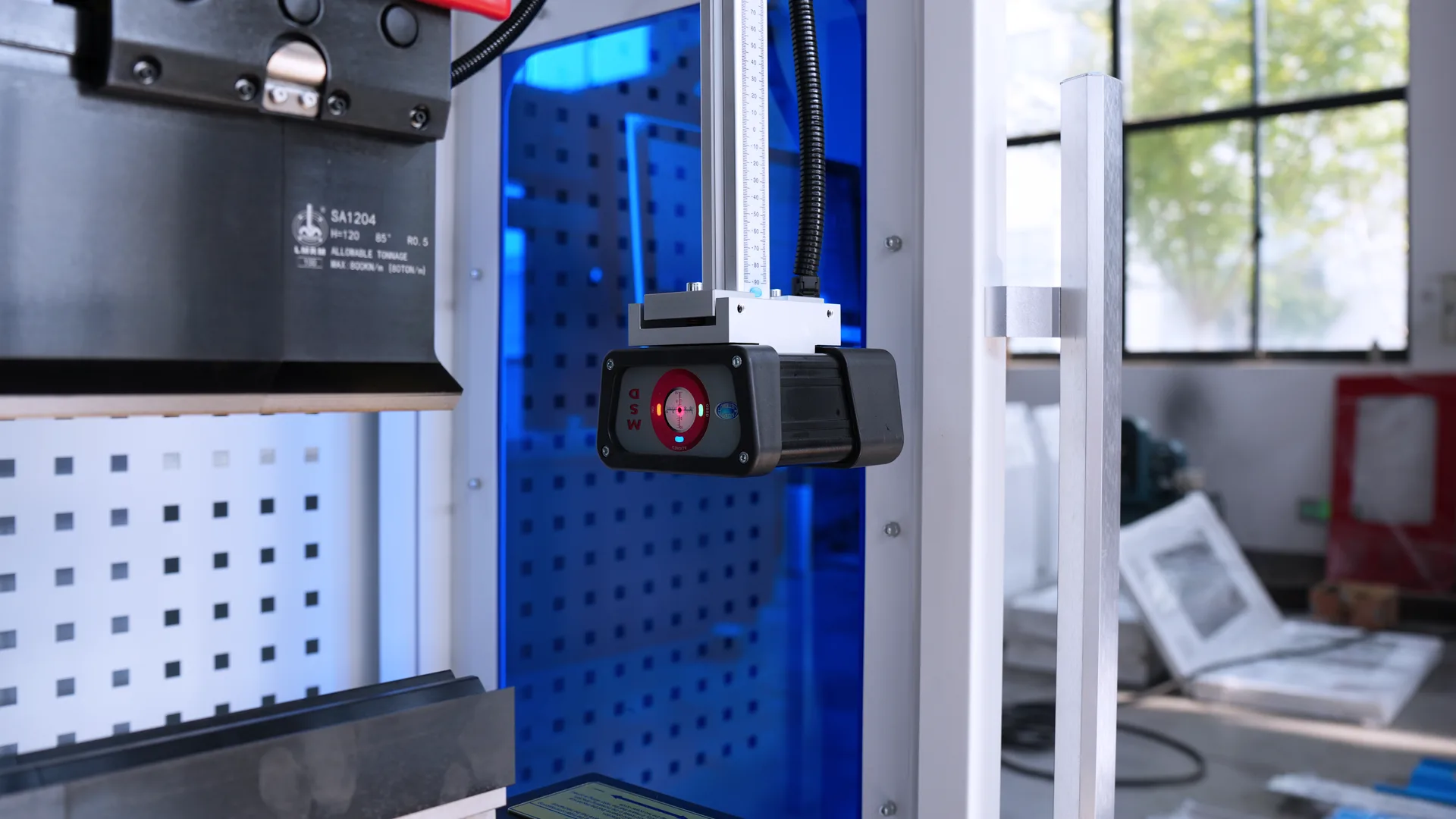 Press Brake Working Principles Explained: A Complete Guide - Pictures 12 MSD laser beam guard used on CNC press brake