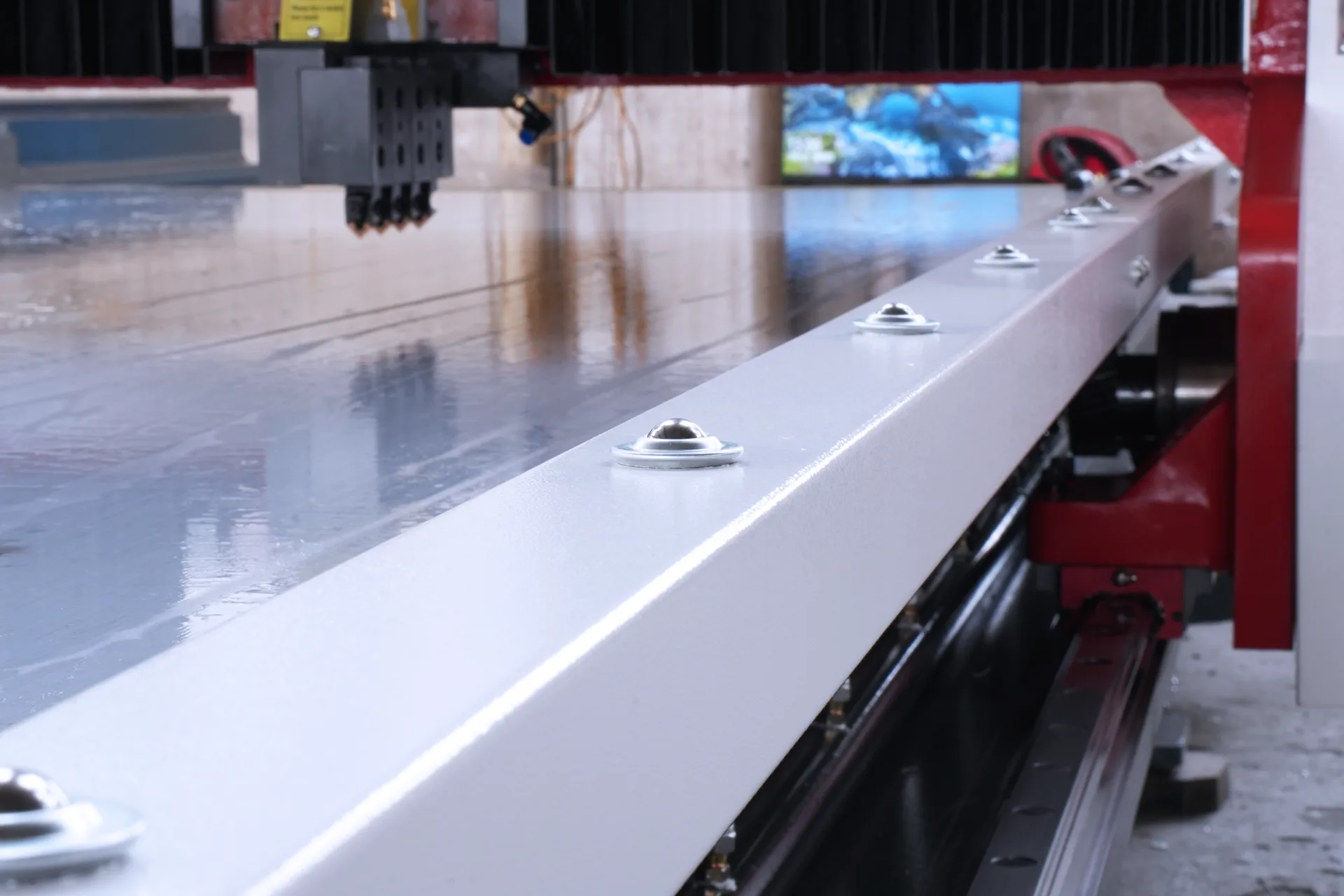 V Grooving Sheet Metal, Horizontal V Grooving Machine, RAS-1500X4000 - Pictures 15 Side Ball Support