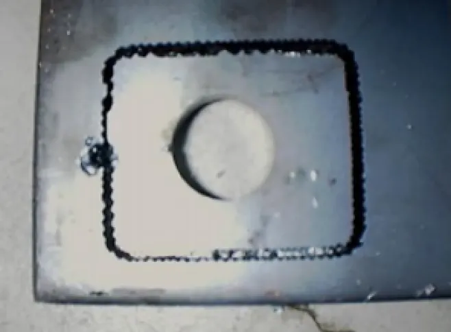 How to Laser Cut Stainless Steel Effectively with KRRASS Machines - Pictures 11 The power is too large so that melts the cut section and creates a wide kerf.