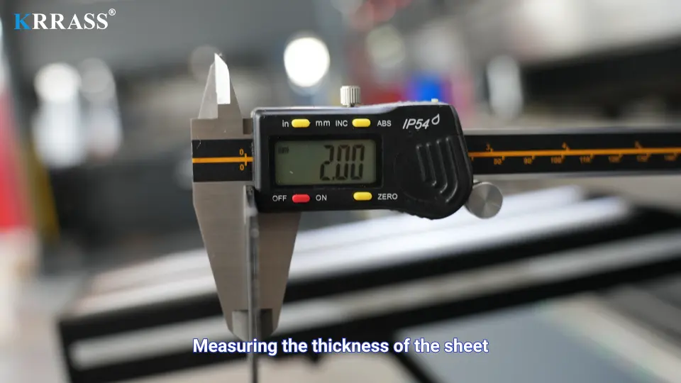 DELEM DA53T CNC Press Brake(Bending Operation Manual) – V - Pictures 6 2. Measuring sheet thickness
