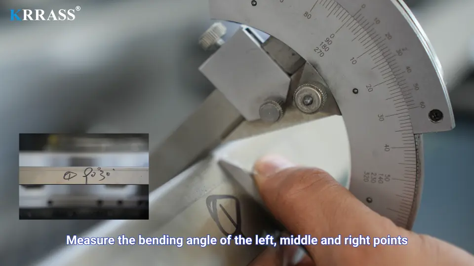 DELEM DA53T CNC Press Brake(Bending Operation Manual) – V - Pictures 12 Measuring ① position angle