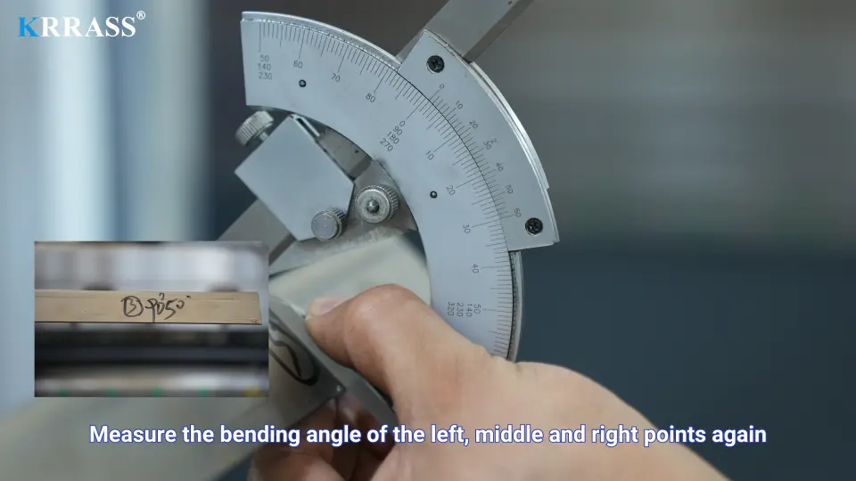 DELEM DA53T CNC Press Brake(Bending Operation Manual) – V - Pictures 22 Measuring ③ position angle