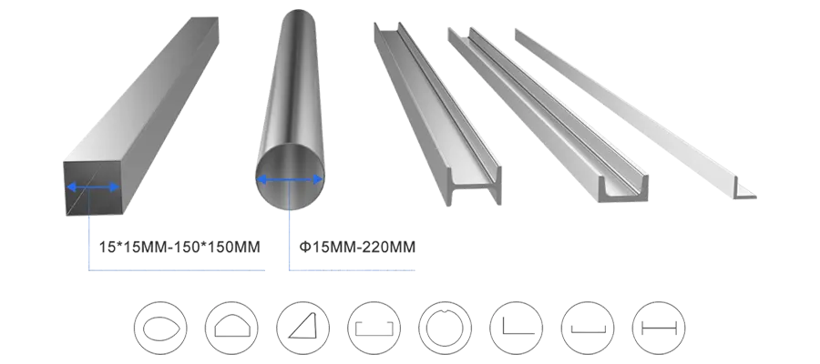 Wide Processing Range, Can Cut a Variety of Tubes Wide Processing Range, Can Cut a Variety of Tubes